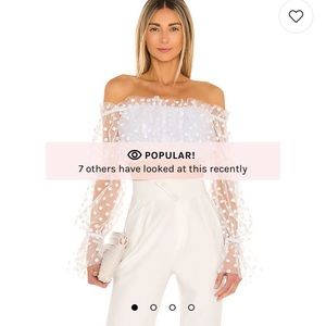 Majorelle Baby Bye Top in White!